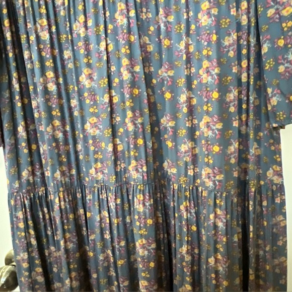 Natural Life Floral Embroidered Oversized Dress Sz Large Cottage Peasant Prairie - Picture 8 of 12